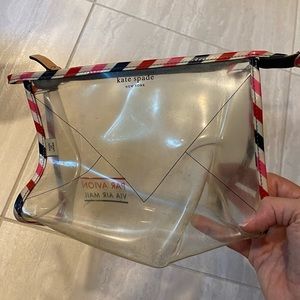 Kate Spade make up, cosmetic bag, clear par avion